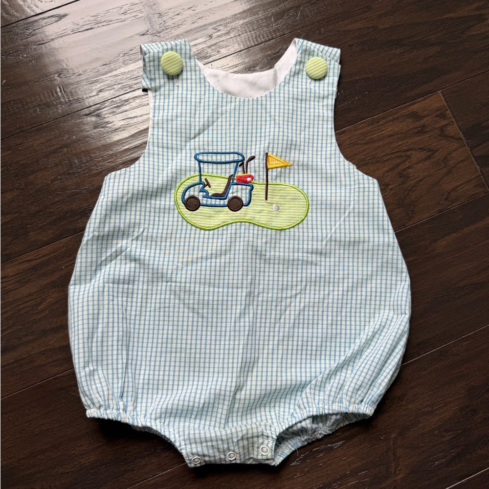 Baby Boy Golf Bubble Romper